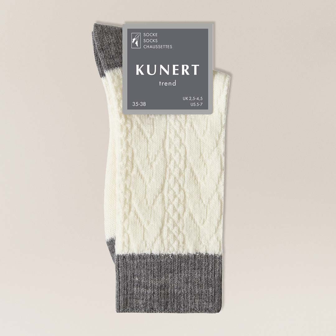 BEND  Socken mit feiner Zopf-Musterung  - KUNERT